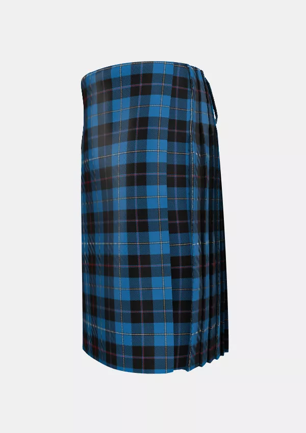 Traditional_Sorbie_Tartan_kilt_left_image_with_pleated_design_and_adjustable_buckles_for_men
