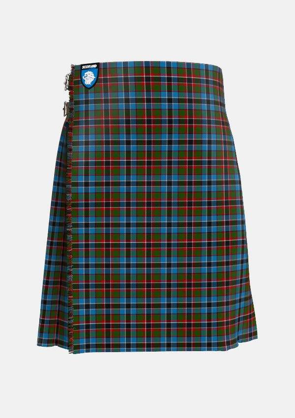 Traditional_Soutar_Souter_Tartan_3976_kilt_front_image_with_pleated_design_and_adjustable_buckles_for_men