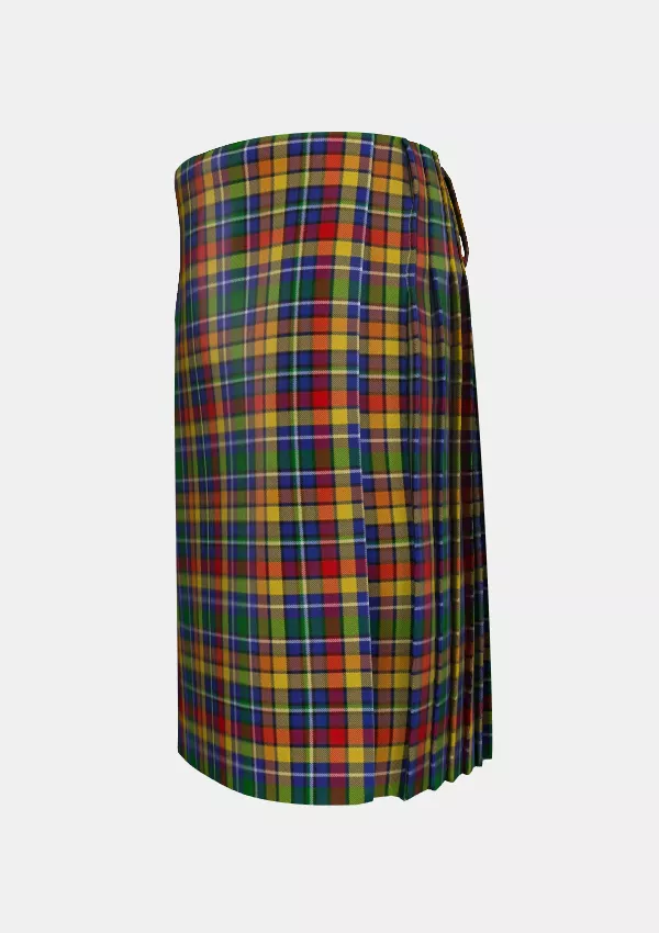 Traditional_Spiers_Tartan_kilt_left_image_with_pleated_design_and_adjustable_buckles_for_men