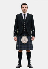Traditional_Spirit_of_Shetland_Tartan_11739_Kilt_and_Argyle_Jacket_Kilt_Outfits_front_image