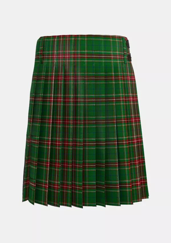 Traditional_Steel_Tartan_6856_kilt_back_image_with_pleated_design_and_adjustable_buckles_for_men