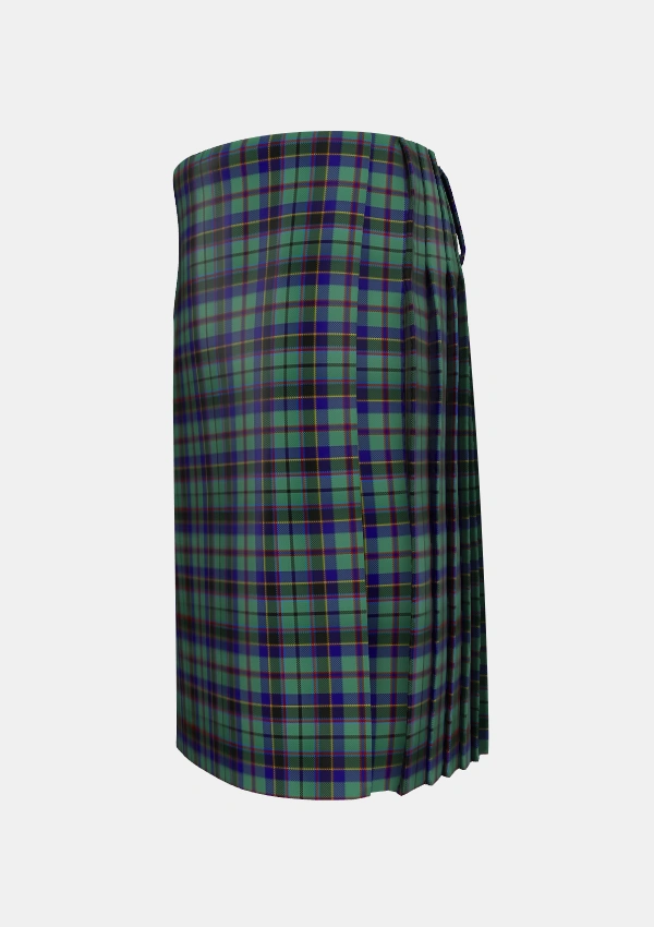 Traditional_Stephenson_2_Tartan_517_kilt_left_image_with_pleated_design_and_adjustable_buckles_for_men