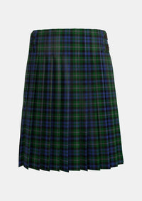 Traditional_Stephenson_Hunting_Tartan_3222_kilt_back_image_with_pleated_design_and_adjustable_buckles_for_men