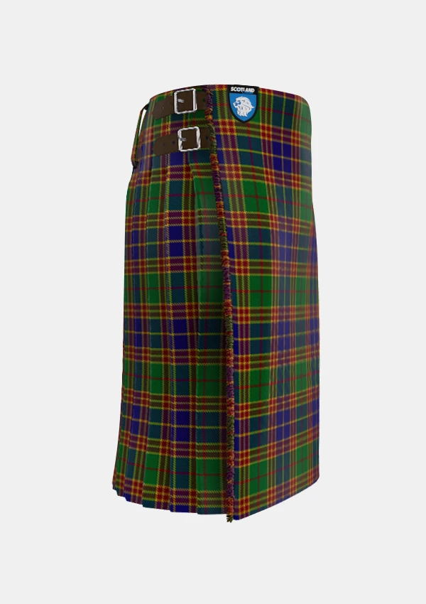Traditional_Stevenson_tartan_right_image_with_pleated_design_and_adjustable_buckles_for_men