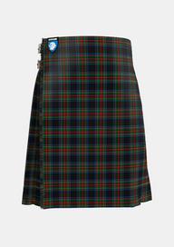 Traditional_Stewart_Black_Tartan_1061_kilt_front_image_with_pleated_design_and_adjustable_buckles_for_men