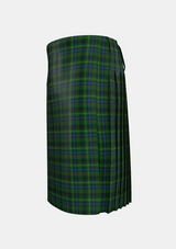 Traditional_Stewart_Hunting_1_Tartan_1916_kilt_left_image_with_pleated_design_and_adjustable_buckles_for_men