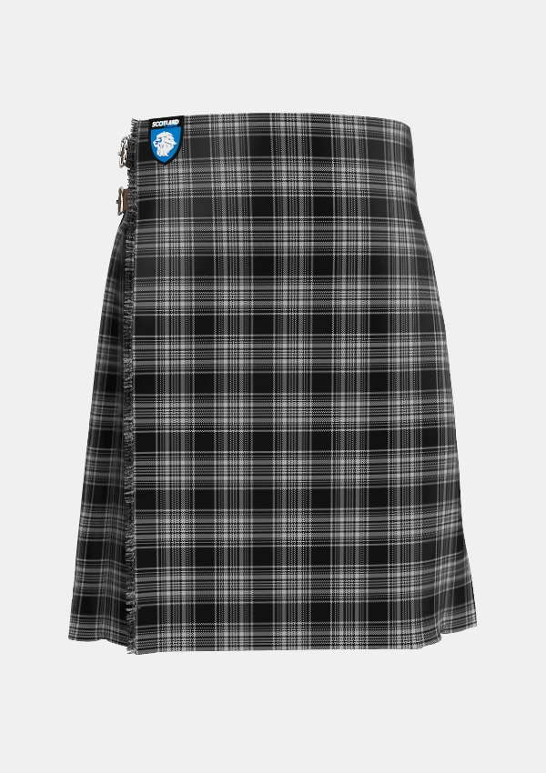 Traditional_Stewart_Mourning_3_Tartan_1247_kilt_front_image_with_pleated_design_and_adjustable_buckles_for_men