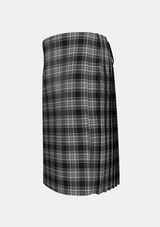 Traditional_Stewart_Mourning_3_Tartan_1247_kilt_left_image_with_pleated_design_and_adjustable_buckles_for_men