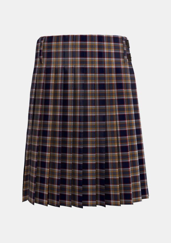 Traditional_Stewart_Navy_2_Tartan_2795_kilt_back_image_with_pleated_design_and_adjustable_buckles_for_men