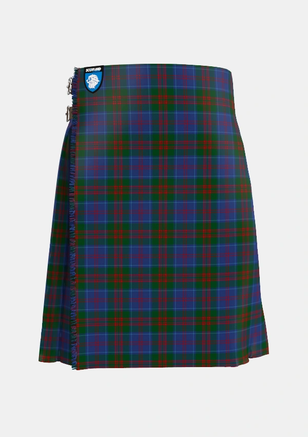 Traditional_Stewart_of_Appin_2_Tartan_428_kilt_front_image_with_pleated_design_and_adjustable_buckles_for_men