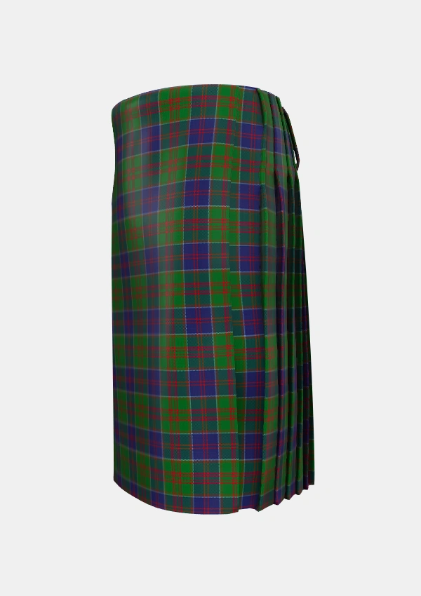 Traditional_Stewart_of_Appin_Hunting_Tartan_430_kilt_left_image_with_pleated_design_and_adjustable_buckles_for_men
