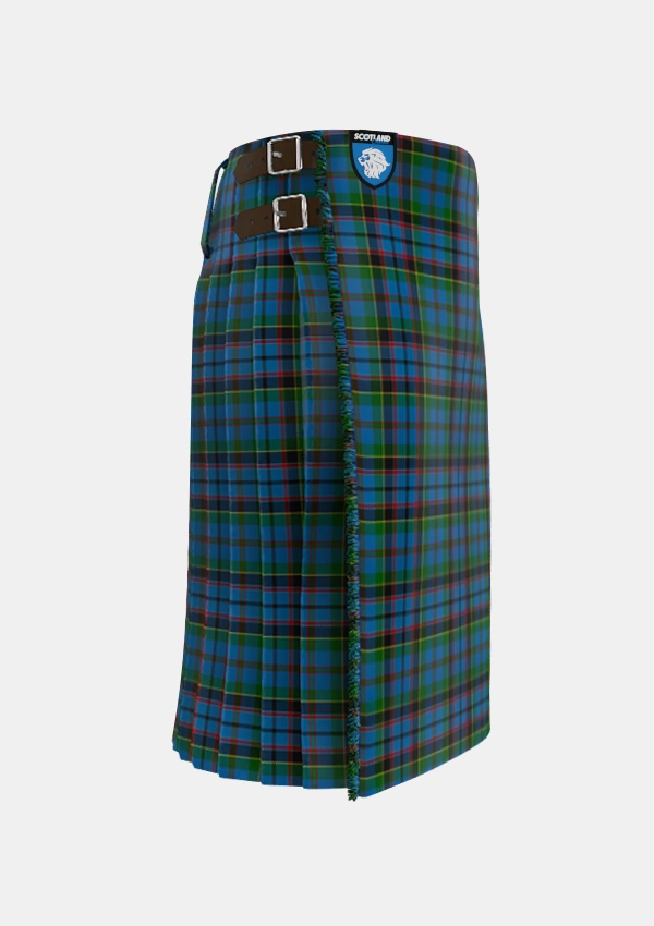 Traditional_Stinson_Tartan_438_kilt_right_image_with_pleated_design_and_adjustable_buckles_for_men
