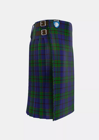 Traditional_Strachan_Tartan_2601_kilt_right_image_with_pleated_design_and_adjustable_buckles_for_men