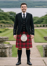 Traditional_Stuart_of_Bute_tartan_1485_Kilt_and_Argyle_Jacket_Kilt_Outfit_front_image