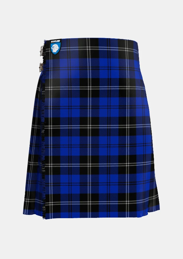 Traditional_Swan_Tartan_kilt_5164_front_image_with_pleated_design_and_adjustable_buckles_for_men