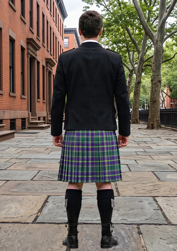 Traditional_Taylor_Weathered_Tartan_Kilt_and_Argyle_Jacket_Kilt_Outfit_back_image