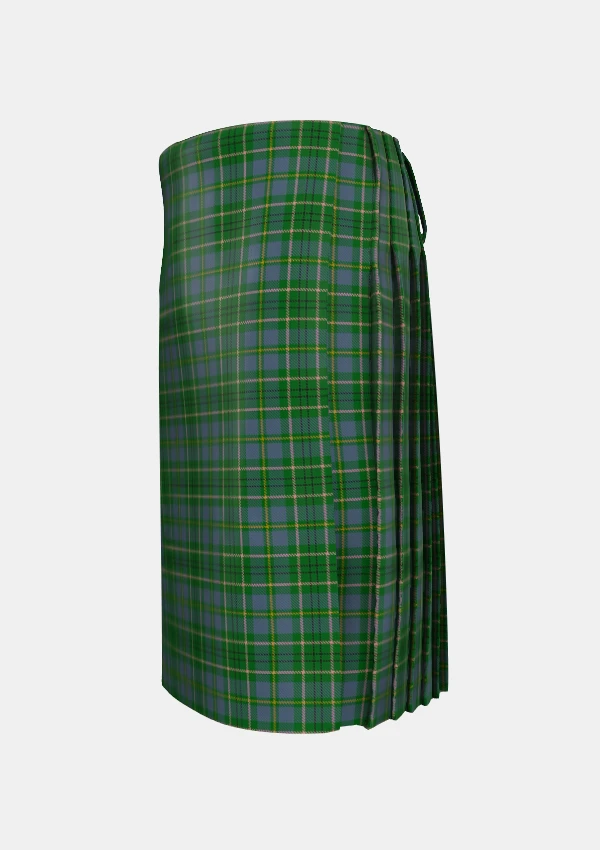 Traditional_Taylor_tartan_left_image_with_pleated_design_and_adjustable_buckles_for_men
