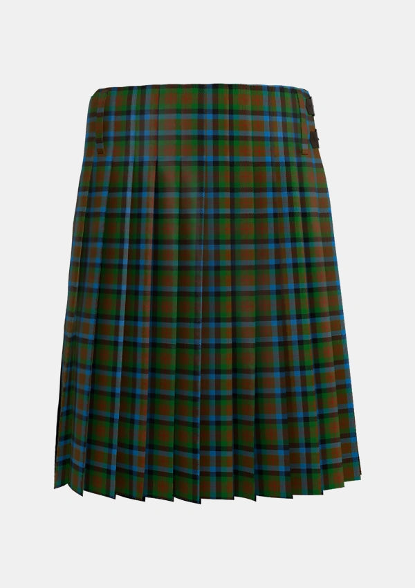 Traditional_Tennant_2_Tartan_1653_kilt_back_image_with_pleated_design_and_adjustable_buckles_for_men