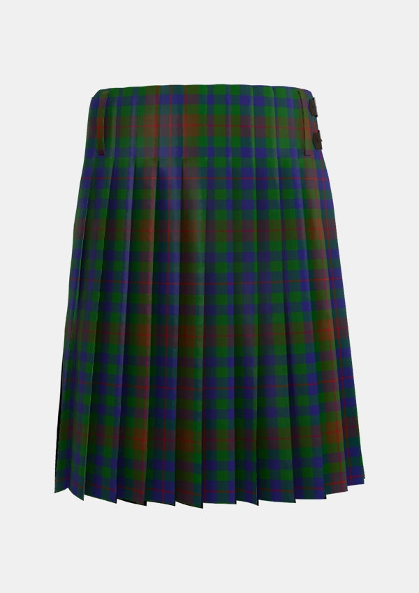 Traditional_Tennant_Yules_Tartan_1656_kilt_back_image_with_pleated_design_and_adjustable_buckles_for_men