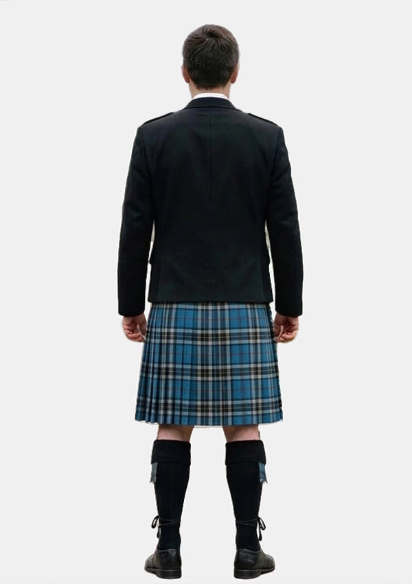Traditional_Thomson_Dress_Blue_Tartan_Kilt_and_Argyle_Jacket_Kilt_Outfits_back_image