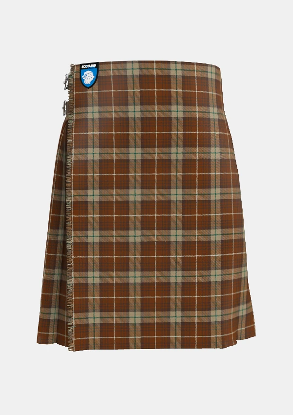 Traditional_Tinkler_Andrew_Tartan_10273_kilt_front_image_with_pleated_design_and_adjustable_buckles_for_men