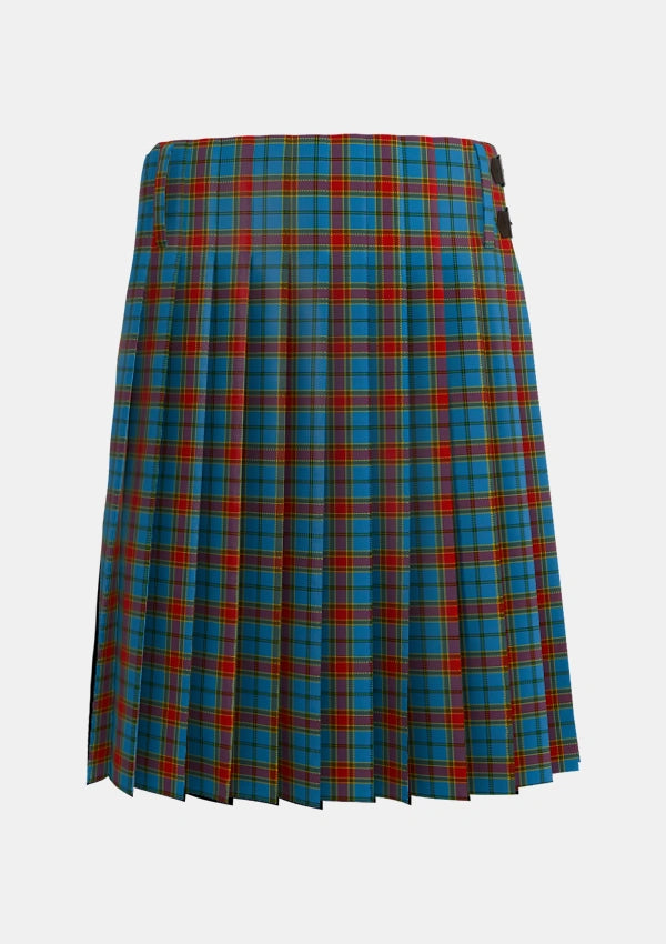 Traditional_Traill_Personal_Tartan_3093_kilt_back_image_with_pleated_design_and_adjustable_buckles_for_men