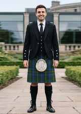 Traditional_Turnbull_Hunting_tartan_1714_Kilt_and_Argyle_Jacket_Kilt_Outfit_front_image