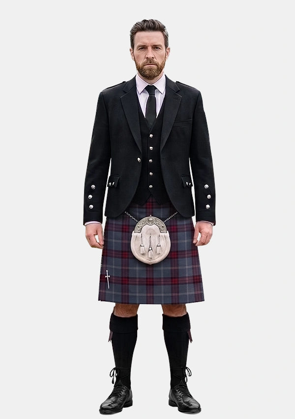 Traditional_University_of_Edinburgh_Tartan_7516_Kilt_and_Argyle_Jacket_Kilt_Outfits_front_image