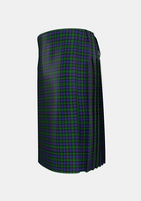 Traditional_Urquhart_Logan_Tartan_774_kilt_left_image_with_pleated_design_and_adjustable_buckles_for_men