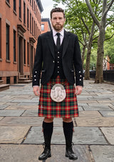 Traditional_Vegan_Tartan_12519_Kilt_and_Argyle_Jacket_Kilt_Outfit_front_image
