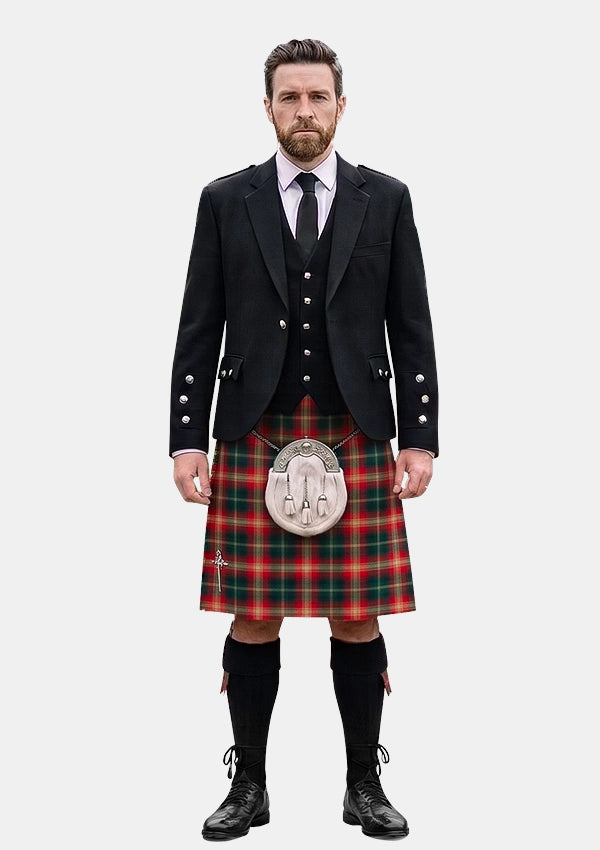 Traditional_Vegan_Tartan_12519_Kilt_and_Argyle_Jacket_Kilt_Outfits_front_image