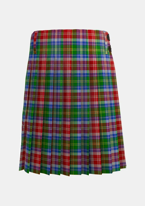Traditional_Veitch_Tartan_kilt_back_image_with_pleated_design_and_adjustable_buckles_for_men