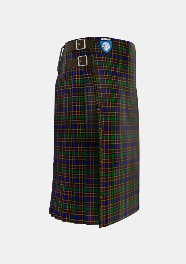Traditional_Vosko_Tartan_373_kilt_right_image_with_pleated_design_and_adjustable_buckles_for_men