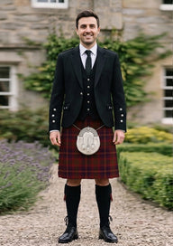Traditional_Walker_Evening_tartan_2068_Kilt_and_Argyle_Jacket_Kilt_Outfit_front_image