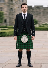 Traditional_Wallace_Hunting_Tartan_1101_Kilt_and_Argyle_Jacket_Kilt_Outfit_front_image