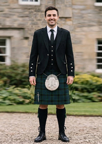 Traditional_Walsh_Ryan_Tartan_13811_Kilt_and_Argyle_Jacket_Kilt_Outfit_front_image