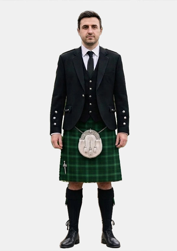 Traditional_Walsh_Tartan_7484_Kilt_and_Argyle_Jacket_Kilt_Outfits_front_image