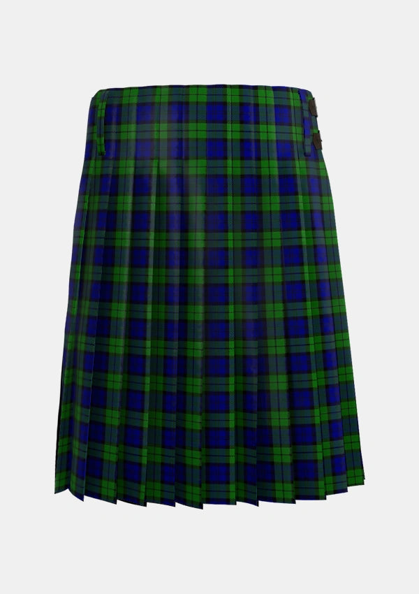 Traditional_Wartley_Hunting_Tartan_4338_kilt_back_image_with_pleated_design_and_adjustable_buckles_for_men
