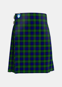 Traditional_Wartley_Hunting_Tartan_4338_kilt_front_image_with_pleated_design_and_adjustable_buckles_for_men