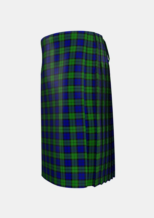 Traditional_Wartley_Hunting_Tartan_4338_kilt_left_image_with_pleated_design_and_adjustable_buckles_for_men