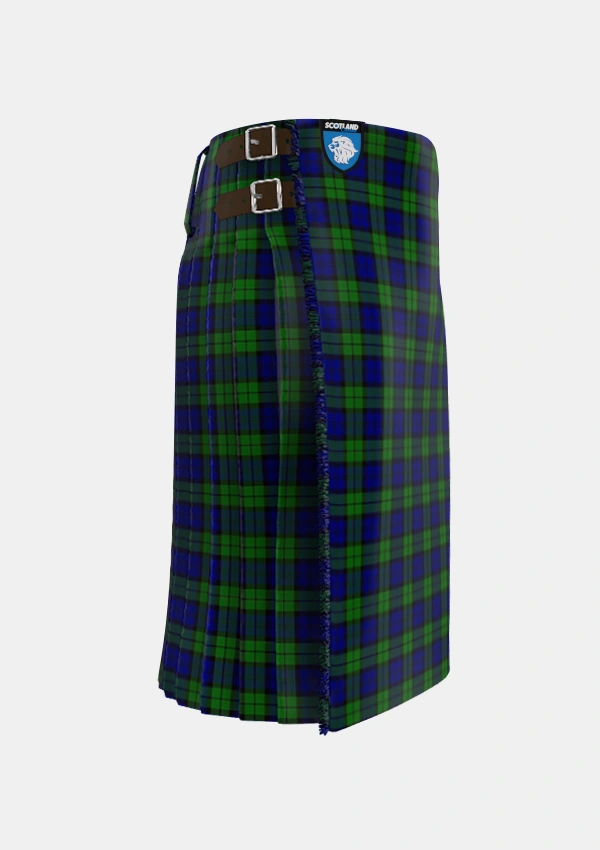 Traditional_Wartley_Hunting_Tartan_4338_kilt_right_image_with_pleated_design_and_adjustable_buckles_for_men
