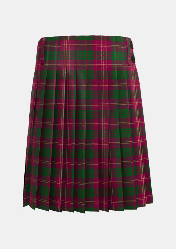 Traditional_Wasko_Personal_Tartan_3908_kilt_back_image_with_pleated_design_and_adjustable_buckles_for_men