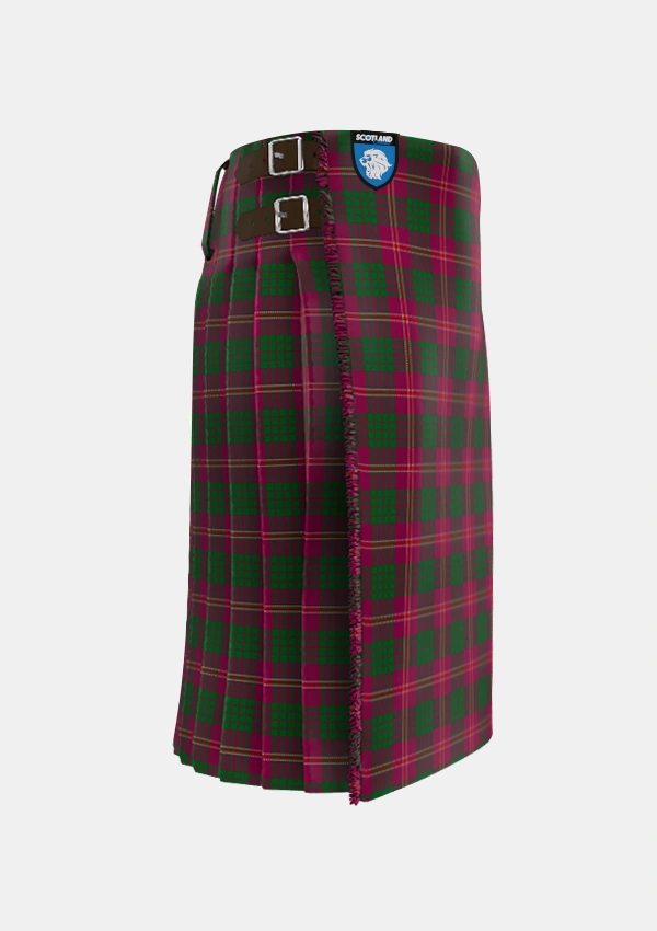 Traditional_Wasko_Personal_Tartan_3908_kilt_right_image_with_pleated_design_and_adjustable_buckles_for_men