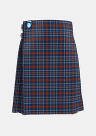 Traditional_Water_of_Life_Society_Tartan_kilt_front_image_with_pleated_design_and_adjustable_buckles_for_men