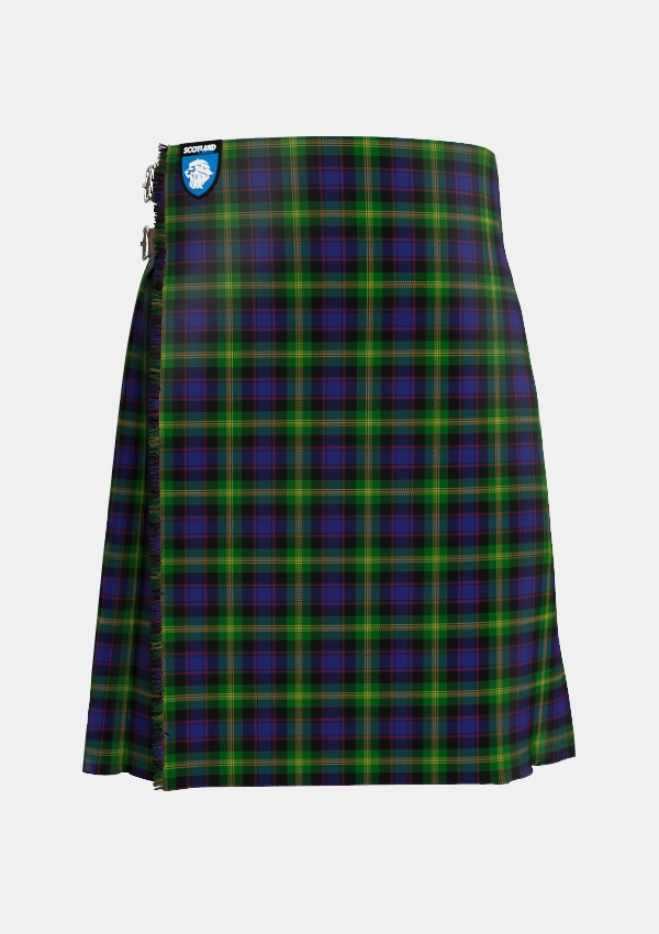 Traditional_Watson_2_Tartan_307_kilt_front_image_with_pleated_design_and_adjustable_buckles_for_men