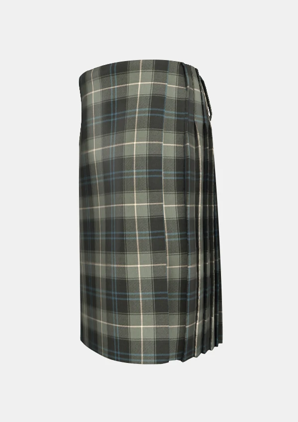 Traditional_Weathered_Patriot_tartan_left_image_with_pleated_design_and_adjustable_buckles_for_men