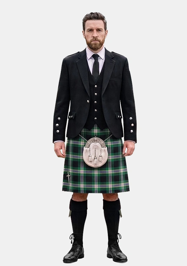 Traditional_Wells_Ancient_Tartan_Kilt_and_Argyle_Jacket_Kilt_Outfits_front_image