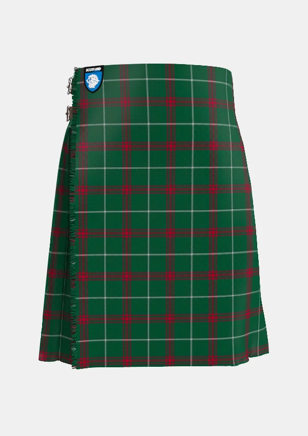 Traditional_Welsh_tartan_front_image_with_pleated_design_and_adjustable_buckles_for_men