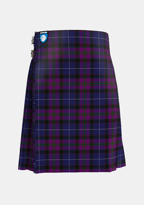 Traditional_Western_Isles_tartan_7463_front_image_with_pleated_design_and_adjustable_buckles_for_men