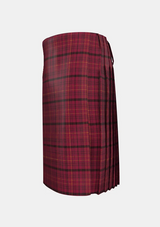 Traditional_Williams_of_Wales_Tartan_kilt_left_image_with_pleated_design_and_adjustable_buckles_for_men